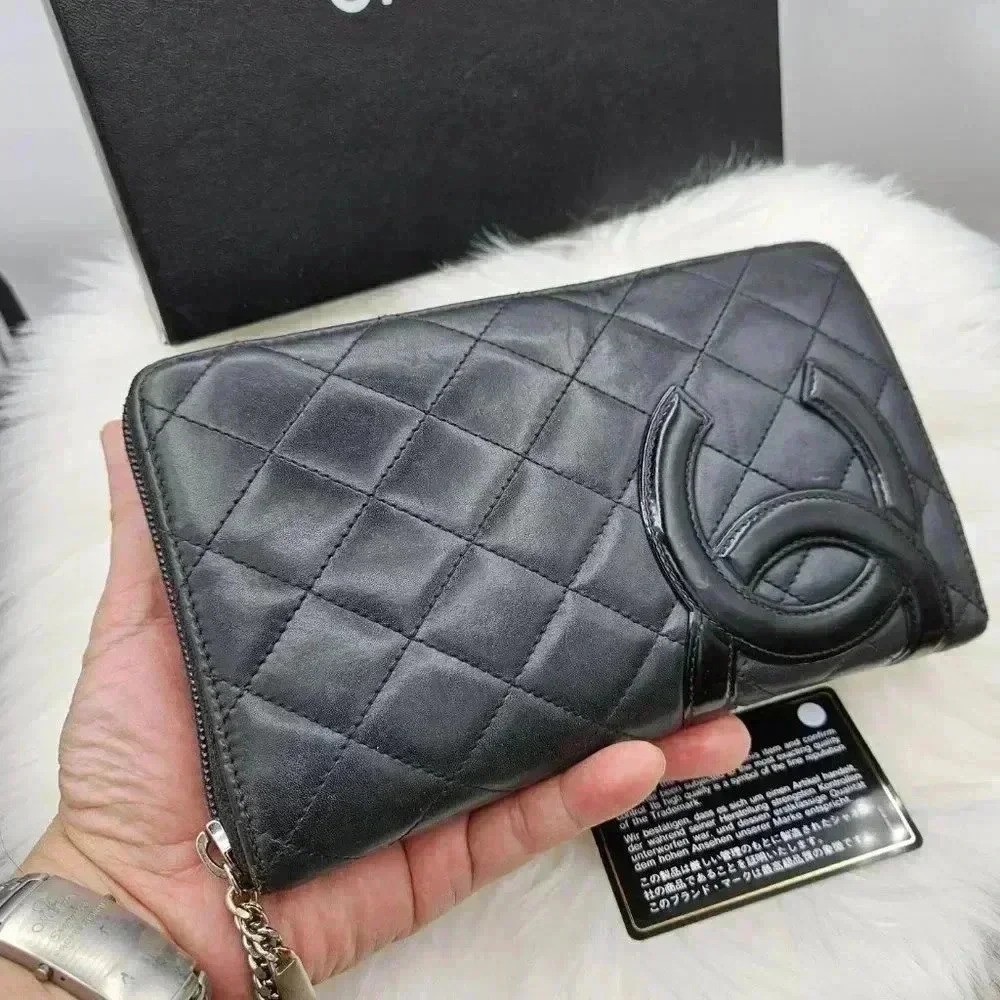 Chanel  Black Quilted Leather Cambon Ligne Zippy Organizer Wallet - Picture 4 of 15